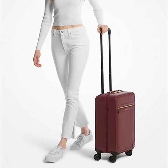 Michael Kors Travel Small Trolley Bag + Duffle Bag+XL Weekender Bag (Oxblood) - Picture 6 of 16